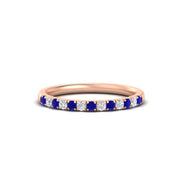 french-pave-half-eternity-0.25-carat-diamond-band-with-sapphire-in-rose-gold-FD9331ROBGSABL-0.25CT-NL-RG